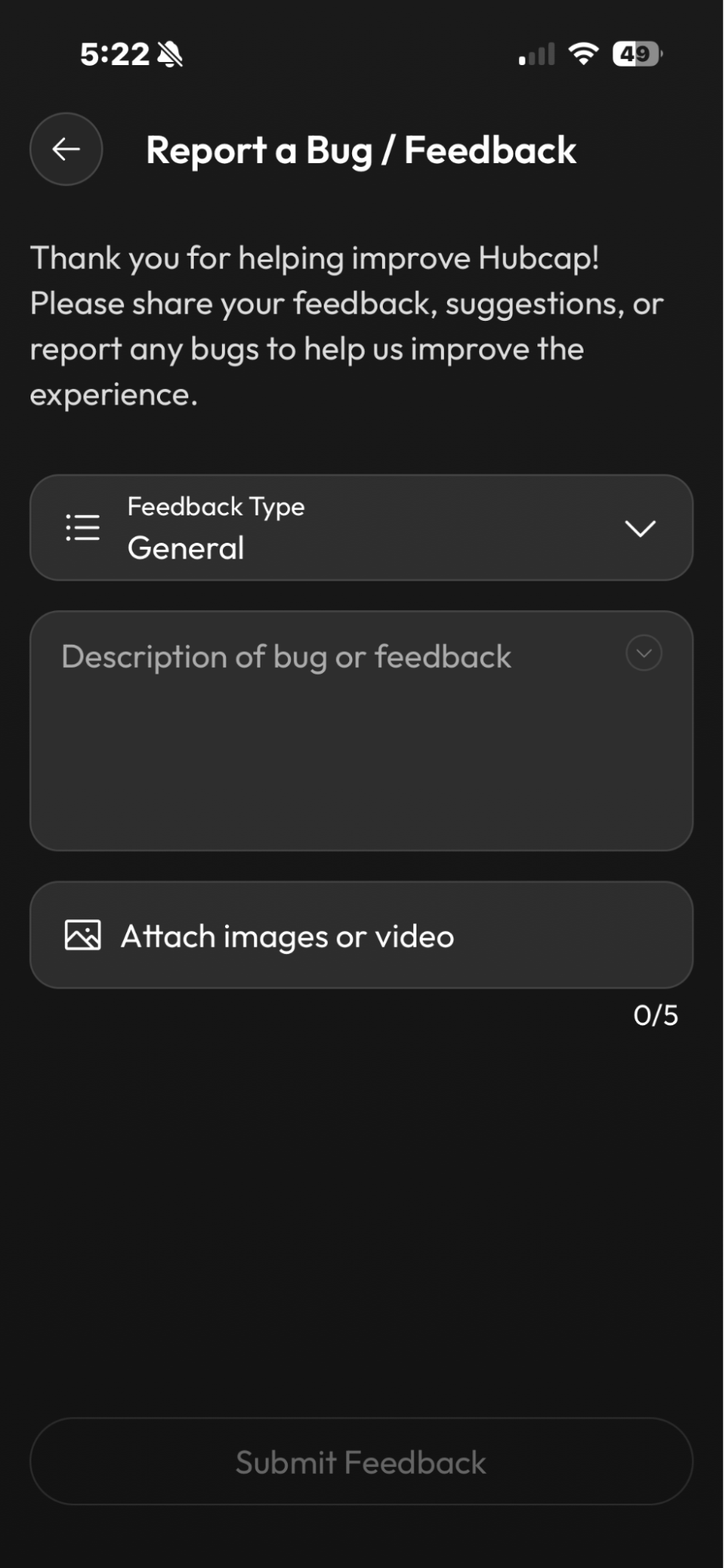 Step 3: Select Child Safety feedback type